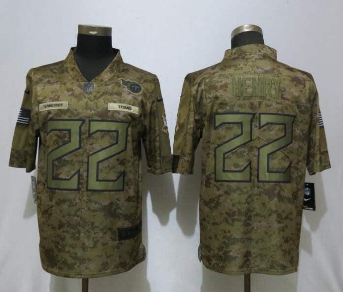 Men Tennessee Titans #22 Henry Nike Camo Salute to Service Limited NFL Jerseys->women nfl jersey->Women Jersey